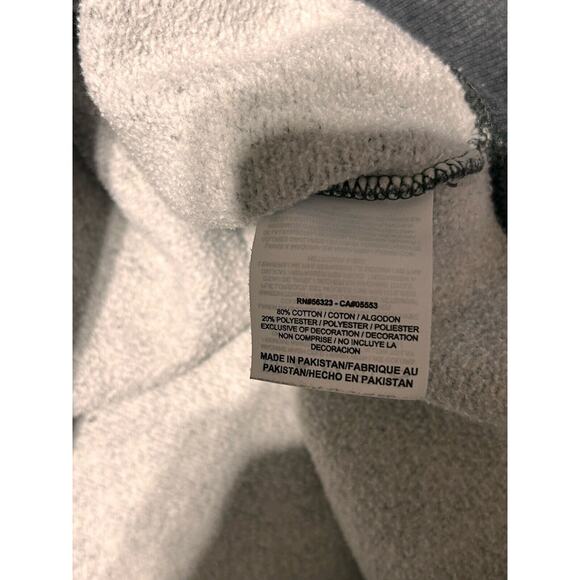 Nike Sweatshirt Mens XXL Grey Pullover Crewneck Sportswear Swoosh Logo Fleece - Picture 6 of 8
